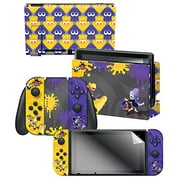 Controller Gear Nintendo Switch Skin & Screen Protector Set, Officially Licensed By Nintendo - Splatoon 2 - "Splatfest" - Nintendo Switch