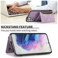 thumbnail image 4 of Allytech Case for Samsung S21 5G 6.2" 2021, Galaxy S21 Case with Card Holder Slots, Durable PU Leather Magnetic Snap Shock-Absorbing Wallet Case with Stand for Samsung Galaxy S21 2021, Purple, 4 of 6
