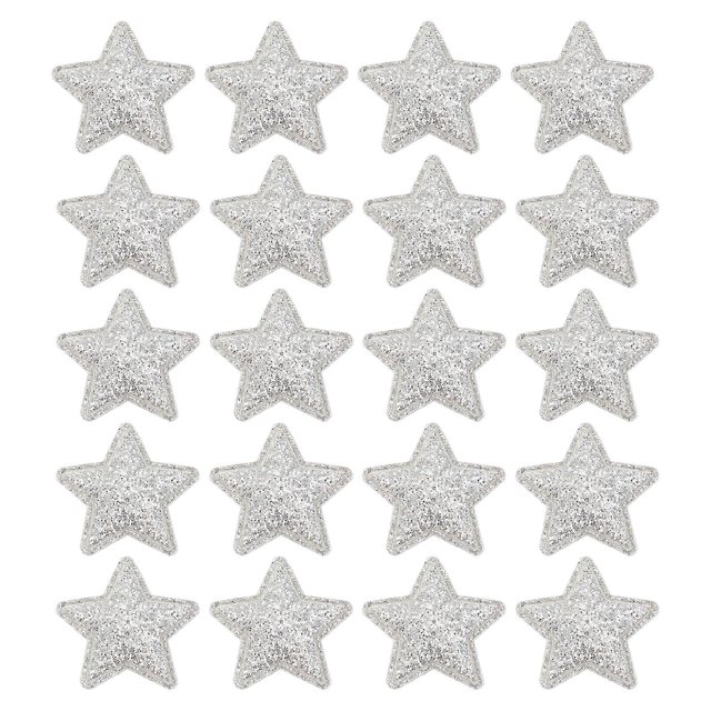 100PCS Cloth Star Patches Delicate Star Cloth Applique DIY Christmas Accessories