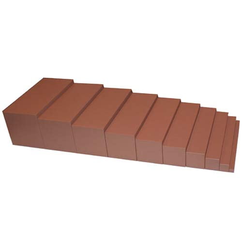 IFIT Montessori Escaliers Larges, Escaliers Bruns, Jouet Montessori Matériaux Sensoriels