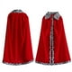 thumbnail image 3 of Capa roja de rey para niños adultos, niños, príncipe, corona, capa de terciopelo, cumpleaños, fiesta de Halloween, accesorios de disfraz de cosplay, 3 of 6