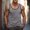 Gray, variant on Vivianyo HD Men's Sleeveless Tank Top Big and Tall Men's Fashion Casual Summer Solid Color Camisole Sport Round-Neck Tank Top
