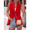 thumbnail image 3 of BTFBM Blazers For Women Spring Button Down Loose Vest Tops For Women Work Business Casual Outfits Summer Fashion, 3 of 9