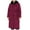 Claret, variant on Lovskoo Womens Winter Coats Quilted Jacket Warm Clothes Plus Size Hooded Cotton Padded Coat Long Sleeve Jacket Black