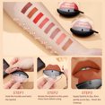 thumbnail image 5 of QIBEST lápiz labial en forma de labio maquillaje lápiz labial perezoso terciopelo mate lápiz labial desnudo pigmento tinte de labios de larga duración cosmético, 5 of 5