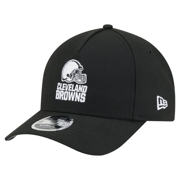 Men's New Era  Black Cleveland Browns Team Collection 9FORTY M-Crown A-Frame Adjustable Hat