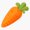 1pcs, variant on Fresh Sliced Orange Carrot Healthy Garden Root Vegetable Green Tops Decal For Gym Shaker Sticker