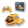 thumbnail image 1 of 2.4G Mini RC Boat With Spray Light Waterproof Rechargeable Electric Remote Control Speedboat Gifts Water Toys for Children Yellow, 1 of 7