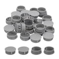 thumbnail image 1 of Uxcell 58Pcs Tapones de Agujero de Plástico, 1 3/16" x 7/16"(DxH) Tapa de Cubierta de Tubo para Agujeros Redondos(28mm), Muebles de Mesa y Silla, Gris Oscuro, 1 of 6