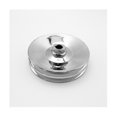 thumbnail image 2 of Chrome Double Groove Power Steering Pump Pulley Key Way For Bbc Chevy 350 454 26028613, 2 of 5