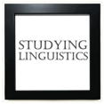 thumbnail image 1 of Short Phrase Studying Linguistics Black Square Frame Picture Wall Tabletop, 1 of 3
