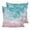 Teal Pink, variant on Orange Navy Blue Ombre 20x20 Pillow Covers Set of 2, Abstract Beach Waves Gradient Throw Pillow Covers Decorative Couch Cushion Case, Microfiber Square Pillowcases for Bedroom Car Living Room