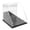 Black Base (Mirrored), variant on Plymor Clear Acrylic Slanted Front Display Case with Base, 8" x 8" x 8"
