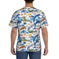 thumbnail image 3 of Bixox Men's Marine Animals Printed Short Sleeve Skinny Athletic T-Shirt, 3 of 6