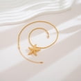 thumbnail image 2 of Collar ENSKEFEN Estrella de Mar Dorada Colgante de 3.7 cm Cadena Ajustable, 2 of 7