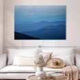 thumbnail image 2 of Elephant Stock Blue Ridge Mountains Haze Wall Art - Horizontal Canvas Wall Art - Living Room Wall Decor - Wellness Canvas - Blue And Black Decor By Marty Hulsebos - 51" x 34", 2 of 4