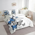 thumbnail image 3 of Castle Fairy Boys Girls Boho Mandala Butterflies Twin Bedding Sets 7-Piece,Bohemian Hippie Theme Bedding Comforter Set Microfiber,Traditional Flower Breathable Sheet Sets,Spring Garden Sheet Sets, 3 of 8