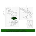 thumbnail image 2 of New Genuine Nissan B01-Air Filters 165461HK0A OE, 2 of 10