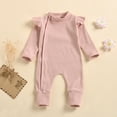 thumbnail image 2 of Mercatoo Baby Girls Clothes Set New𝐛orn Baby Boys Girls Zipper Long Sleeve Knitted Romper Jumpsuit Outfits Holiday Outfit, 2 of 9