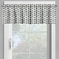 thumbnail image 4 of Ambesonne Artichoke Valance & Curtain, Farm Vegetables Food, 55"x30", Black and White, 4 of 6