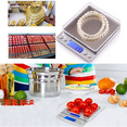thumbnail image 2 of Báscula de cocina digital, báscula de letras, báscula doméstica, báscula fina con función de tara 3 kg x 0,1 g con pantalla LCD plataforma de acero inoxidable Adepaton 2033621, 2 of 8
