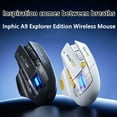 thumbnail image 3 of Inphic A9 Explorer Wireless Gaming Mouse 500mA Battery Level Display Rechargeable Silent Bluetooth Office Mouse For PC Laptop, 3 of 9