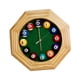 thumbnail image 3 of Reloj de pared de billar con adorno de madera, ligero, fácil de leer, arte de pared, reloj colgante para cocina, oficina, sala de estar, cafetería y b, 3 of 9