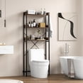 thumbnail image 1 of Giantex Over The Toilet Storage Rack, 3-Tier Bathroom Space Saver Organizer, Easy Assembly, Brown, 1 of 9