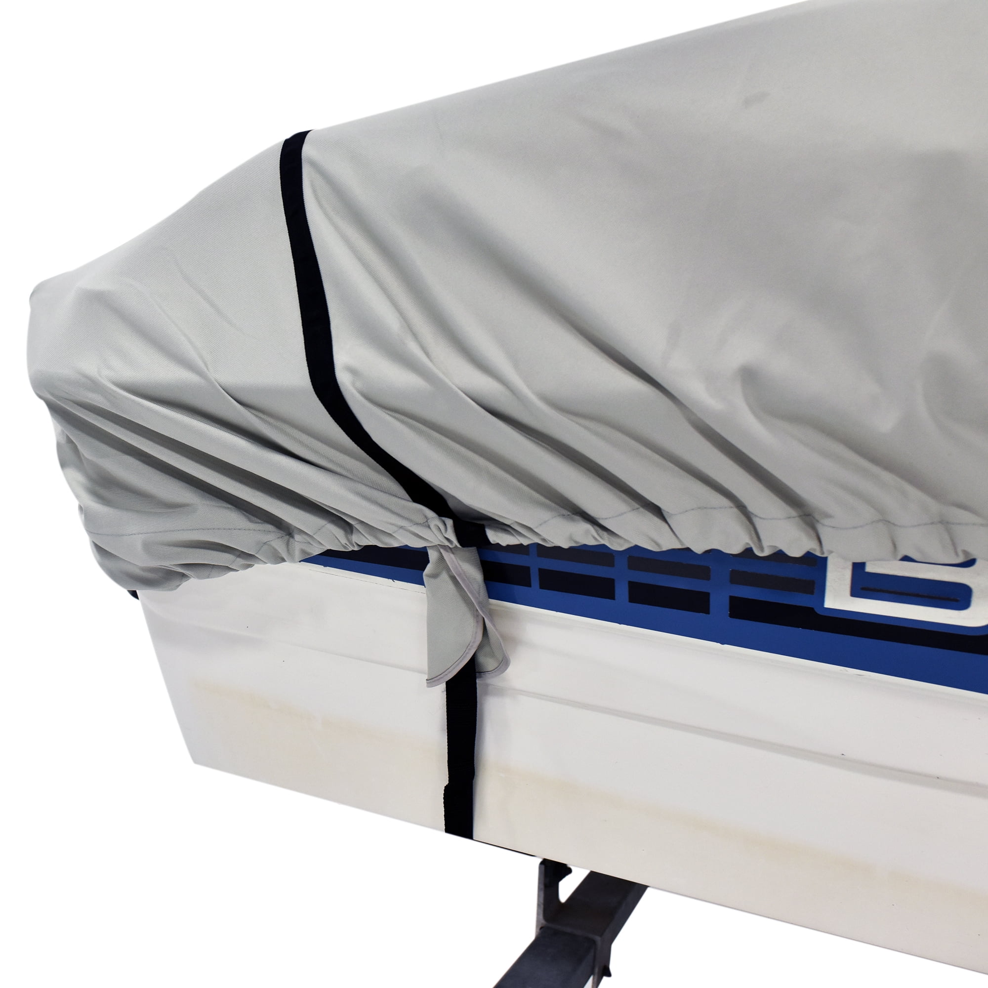 Budge 1200 Denier Low Profile Flat Front Boat Cover, Waterproof Outdoor Protection, Size BTSD-3: 16'-18' Long, 90" beam