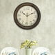 thumbnail image 5 of Relojes colgantes de estilo Retro, reloj de pared redondo de 12 pulgadas con números arábigos grandes silenciosos sin tictac para dormitorio de Hotel, antigua perfecl  Reloj de pared, 5 of 8