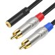 thumbnail image 3 of 3.5mm to 2RCA Sound Cable Female to Male Y 2RCA Splitter, 3 of 5