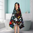 thumbnail image 6 of I Love My Dogs Art Hooded Bath Towel，50"x30" for Ages 3 To 12 Kids, Quick Dry Lightweight Soft Microfiber Hood Beach Towel Cover Up for Kids, 6 of 7