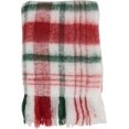 thumbnail image 2 of Fennco Styles Faux Mohair Plaid Design Throw Blanket with Tassel 50" W x 60" L – Multicolor Cozy Fringe Blanket for Home, Couch, Bedroom, Living Room, Office, and Holiday Décor …, 2 of 4
