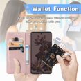thumbnail image 6 of SaniMore for Google Pixel 7 Pro 6.7" 2022 Wallet Case with Embossed Mandala PU Leather Flip Protection Wrist Strap Credit Card Holder Pocket Kickstand Shockproof Case For Google Pixel 7 Pro, Rosegold, 6 of 9