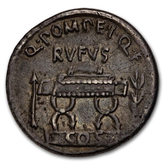 Collectible Roman Republic AR Denarius Cordius Rufus (54 BC) XF (Cr-434 ...