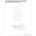 thumbnail image 2 of Kingston Brass K461BBN Stainless Steel Bar Sink Basket Strainer with Brass Nut in Brushed Nickel, 2 of 4