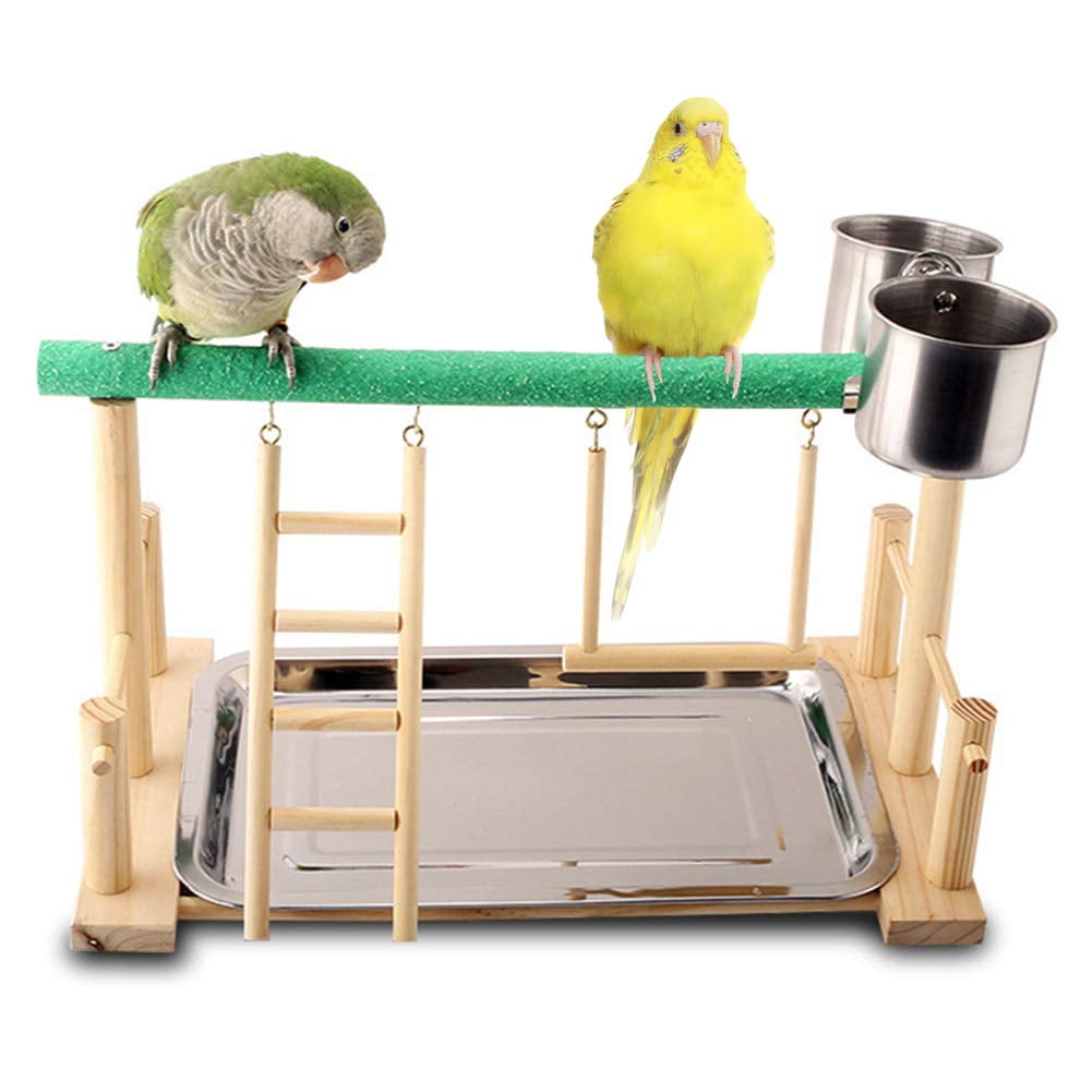 Parrot Canary Finch SunGrow Pet Bird Swing: Perfect for Training Parakeet 