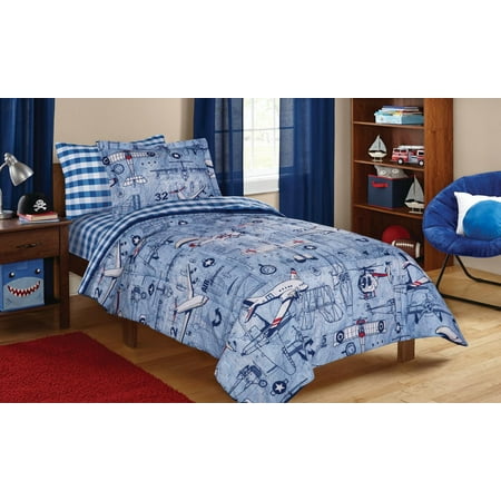 Mainstays Kids Aviator Bed In A Bag Full