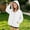 White, variant on Girls Solid Hoodies Long Sleeve Snap Button Jackets Fashion Casual Versatile Hooded Sweatshirt with Pockets Purple 5-6 Years