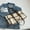 Curry, variant on 2022 New Korean Woven Bag Contrast Checkerboard Simple Portable Tote Bag Chaozimu Single-Shoulder Cross-Body Women's Bag