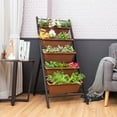 thumbnail image 2 of Patiojoy 5-Tier Vertical Herb Garden Planter Box Outdoor Elevated Raised Bed Brown, 2 of 6