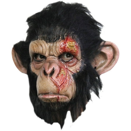 Infected Chimp Latex Mask Adult Halloween Accessory