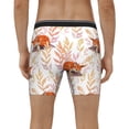 thumbnail image 2 of Men's Boxer Briefs, Cute Sleepy Fox Soft and Breathable Mens Underwear Boxer Briefs With Widen Waist, 2 of 5