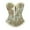 Green, variant on Floral Brocade Lace Trim Corset Bustier for Women Vintage Sweetheart Neckline Overbust Corset with Ribbon Bow Front Closure Beige L