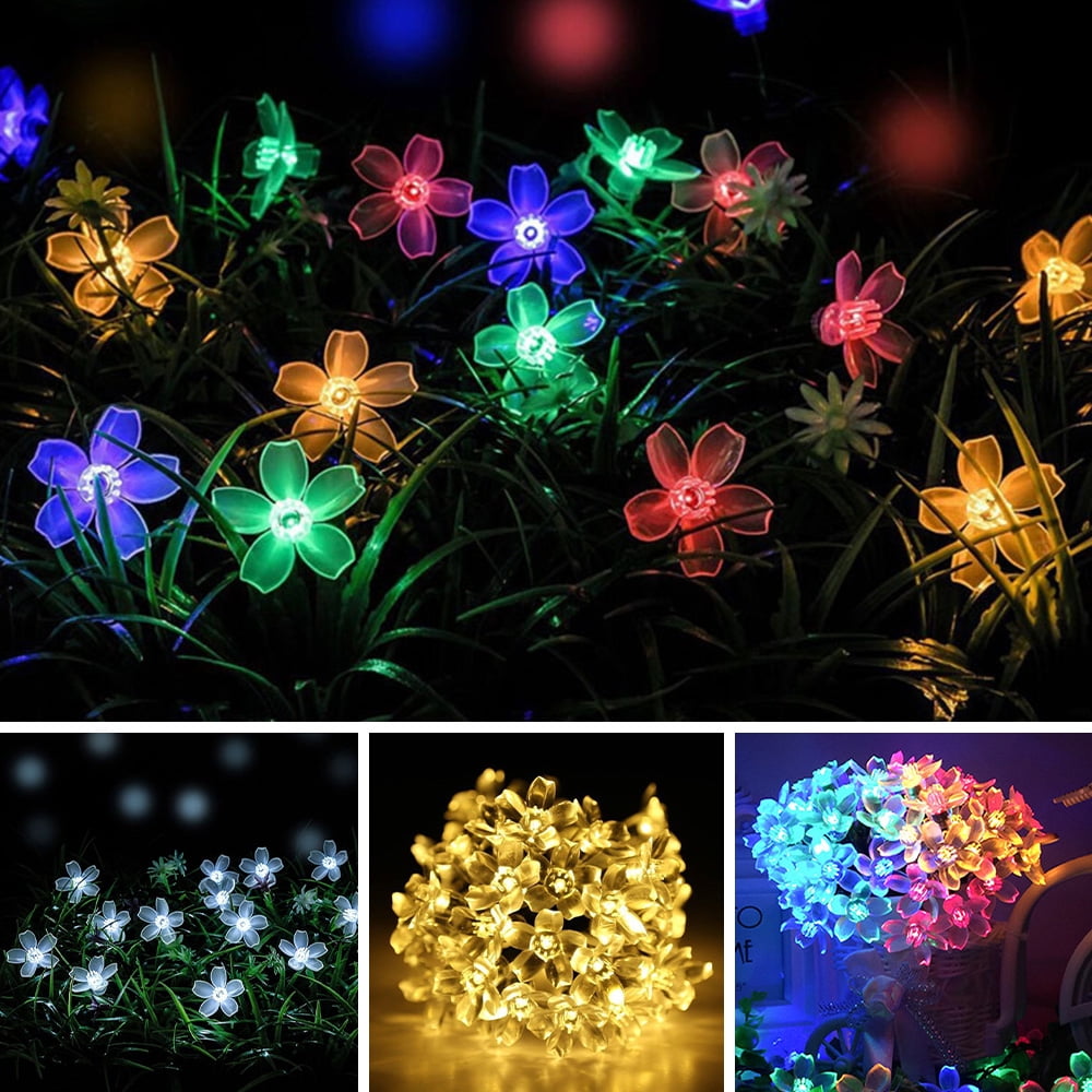 Details about   30/50 LED Solar Power Flowers Dragonfly Fairy String Outdoor Decor Garden Lights 