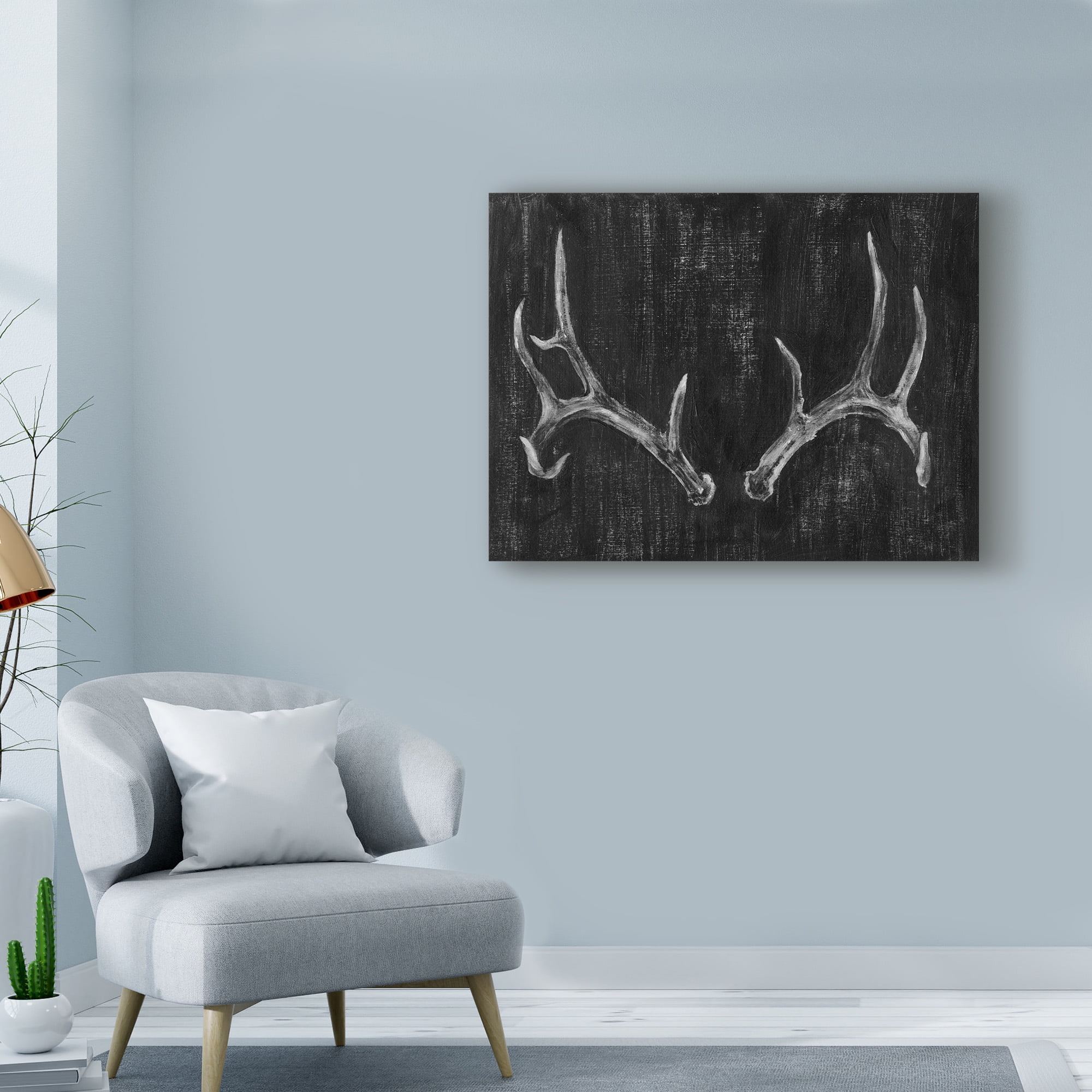 Trademark Fine Art 'UA CH Rustic Antlers II' Canvas Art by Ethan Harper