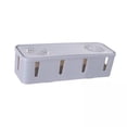 thumbnail image 1 of Caja De Almacenamiento Con 3 Enchufes De Alimentación Y Organizador De Cables Para Escritorio, Apartamento, , Color Gris, 1 of 8