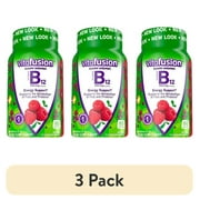 (3 pack) Vitafusion B12 Gummy Vitamins, Delicious Raspberry Flavor, 60ct (30 Day Supply)