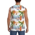 thumbnail image 4 of Fotbe Gnome and Surfing Men's Camiseta sin Mangas Estampada para Hombres, Playera Casual para Gimnasio, Entrenamiento, Playa-X-Large, 4 of 7