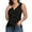 Black, variant on FIUFY Womens Tank Tops Sleeveless Button Down Shirts V Neck Tie Front Knot Tunic Blouses